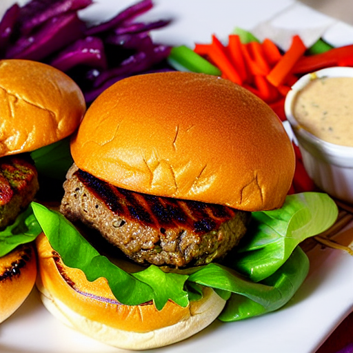 Lebanese Spiced Beef Burger