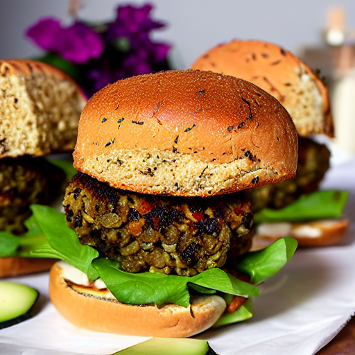 Olive and Almond Burger