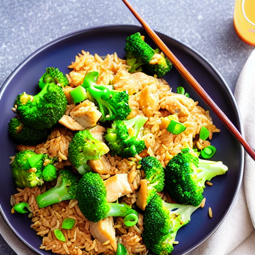 Chicken and Broccoli Fried Rice