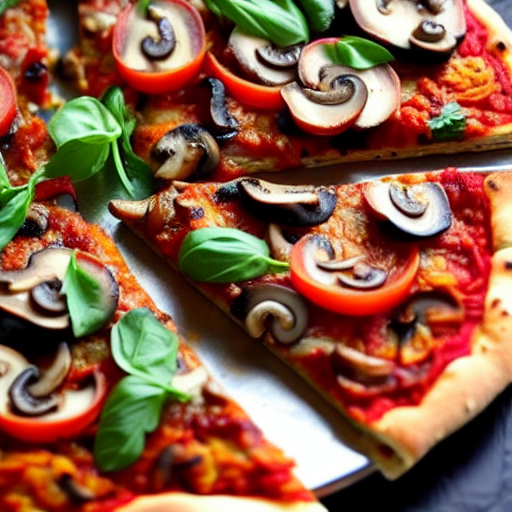 Mushroom Masala Pizza