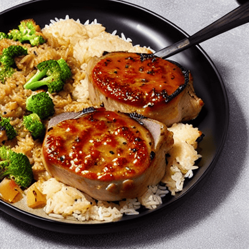 Baked Pork Chops with Rice
