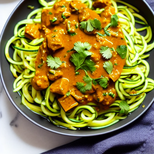 Zucchini Noodles Curry