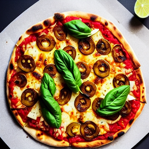 Pizza de Tofu al Ajillo