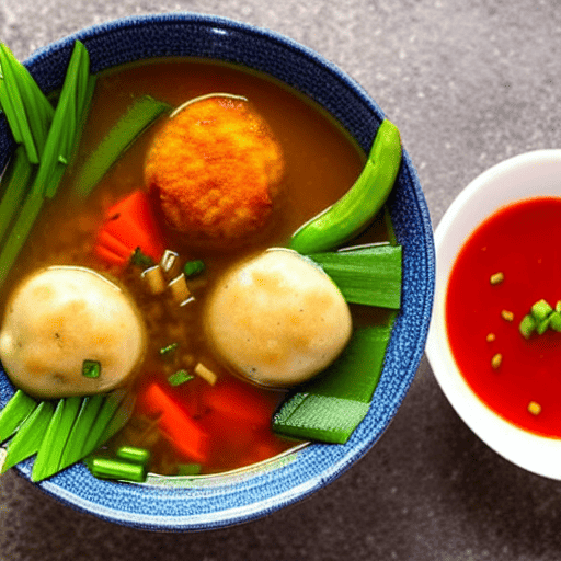 Vegan Fish Ball Soup