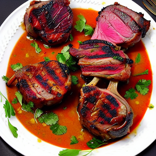 Saffron Lamb Chops