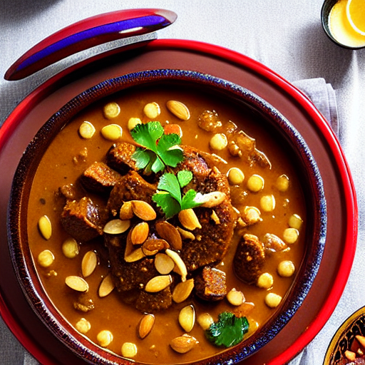Tajine de Bœuf aux Amandes