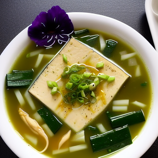 Tofu and Seaweed Soup