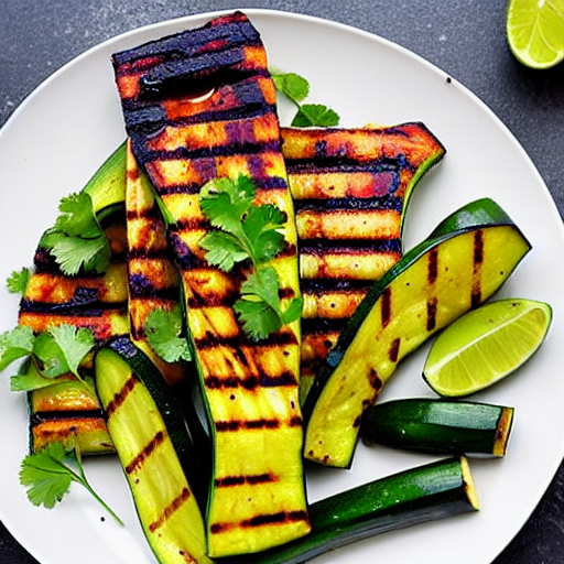 Grilled Zucchini with Lime