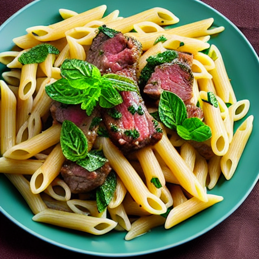 Pasta with Lamb and Mint