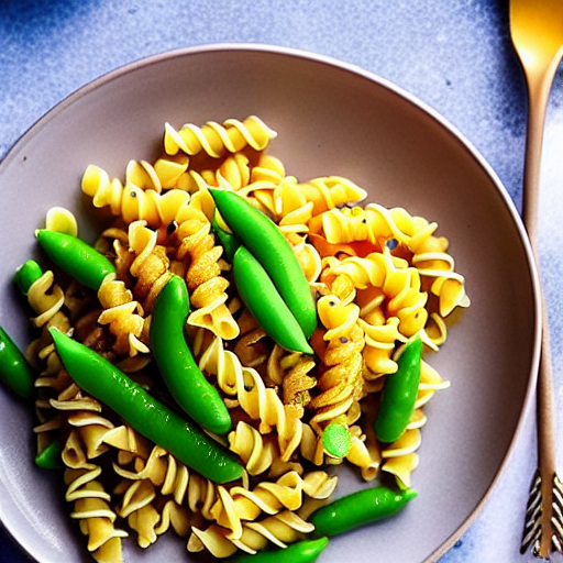 Fusilli com Ervilhas