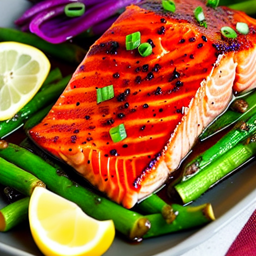Bourbon Glazed Salmon