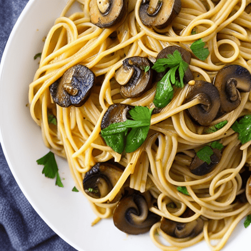 Vegan Garlic Mushroom Pasta
