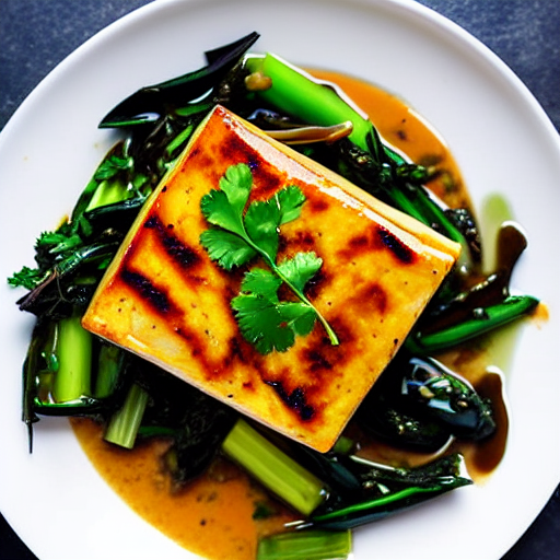 Braised Tofu with Sea Vegetables