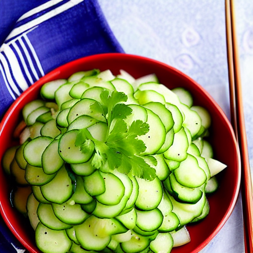 Cucumber Salad with Garlic