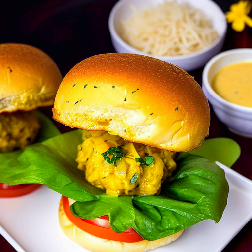 Pineapple Curry Burger