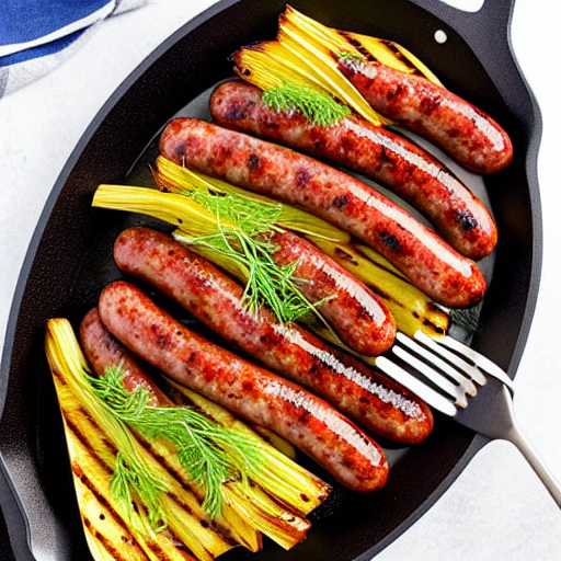 Grilled Fennel and Sausage