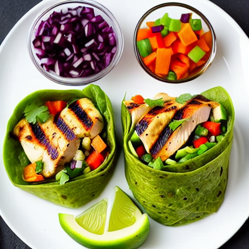 Grilled Chicken and Vegetable Wrap
