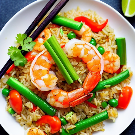 Baked Shrimp Fried Rice