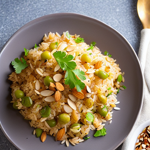 Rice Pilaf with Almonds