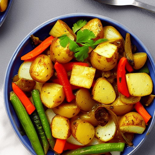 Halal Chicken and Potato Bake Bowl