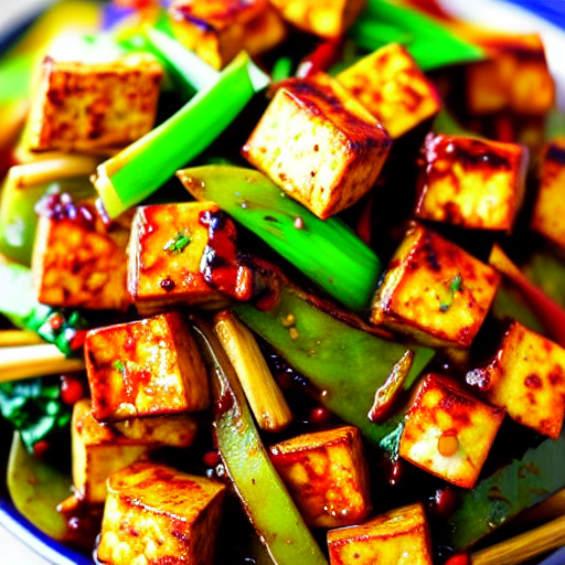 Sichuan Spicy Tofu Stir-Fry