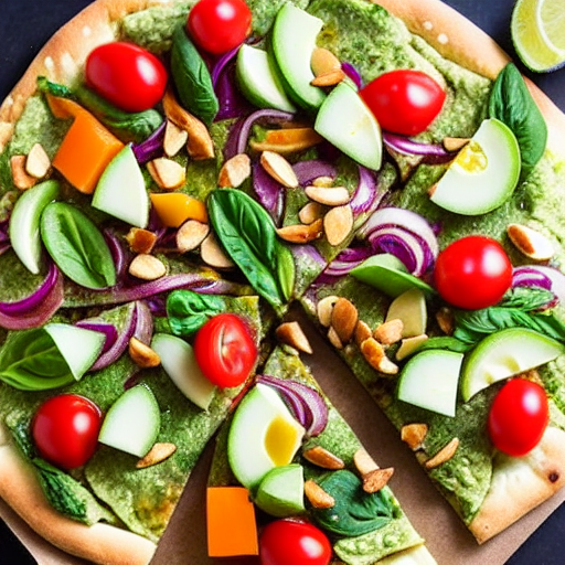 Keto Fattoush Pizza