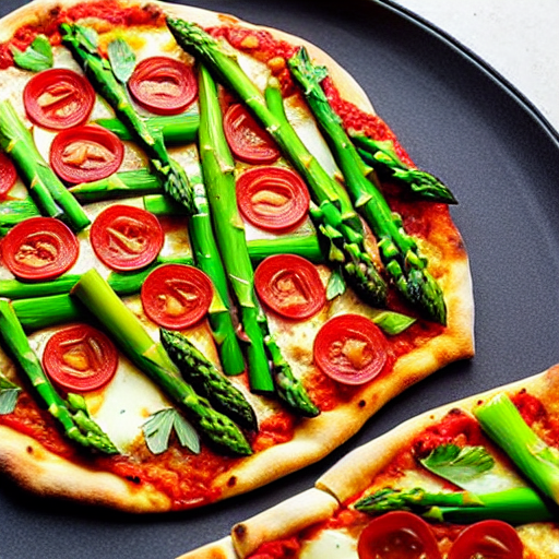 Pizza con Asparagi