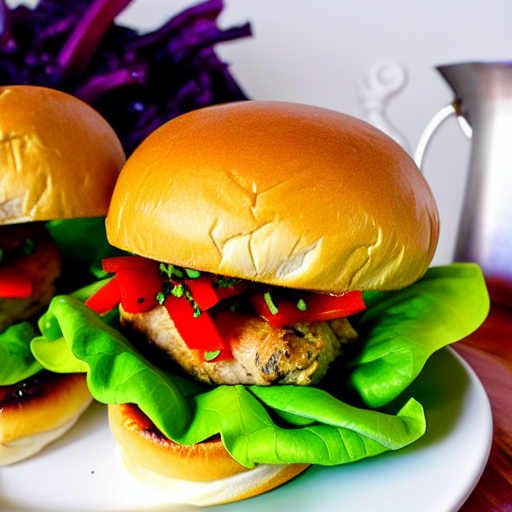 Tea Smoked Chicken Burger