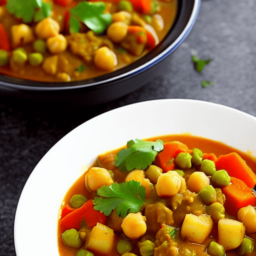 Vegetable and Chickpea Curry with Potatoes