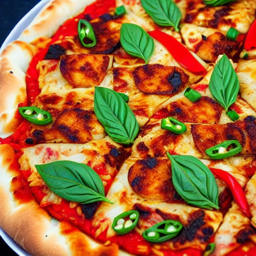 Hunan Pepper Chicken Pizza