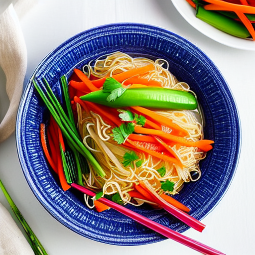 Rice Noodles with Vegetables