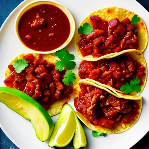 Tacos de Res en Salsa de Piña