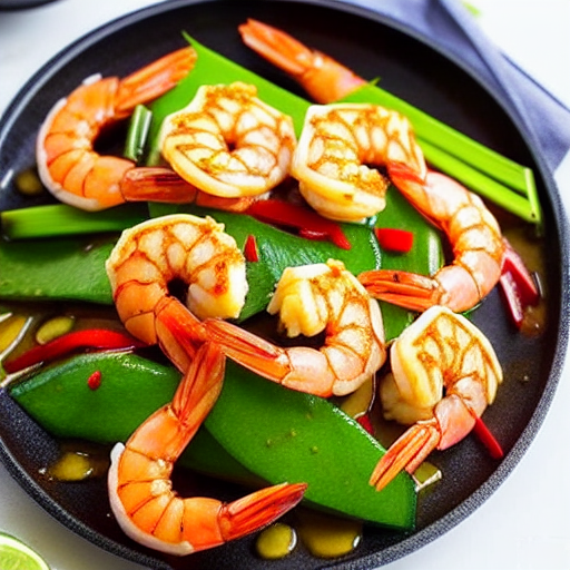 Goong Pad Nam Prik Pao