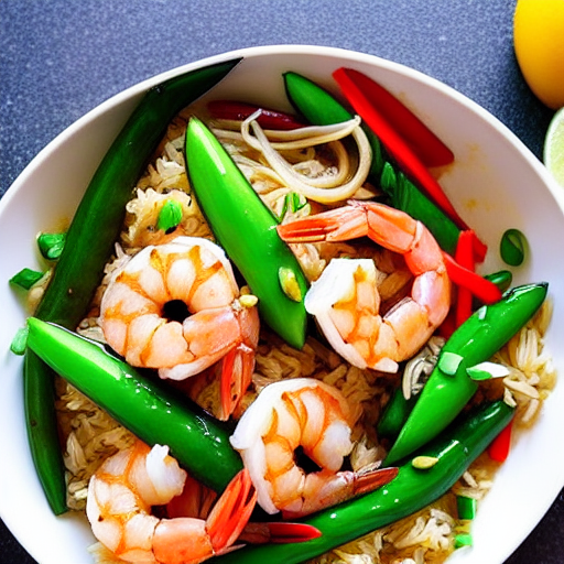 Tôm Xào Bông Thiên Lý