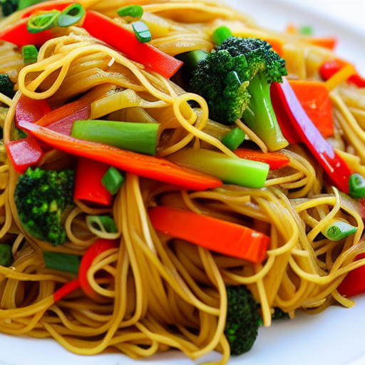 Vegetable Hakka Noodles