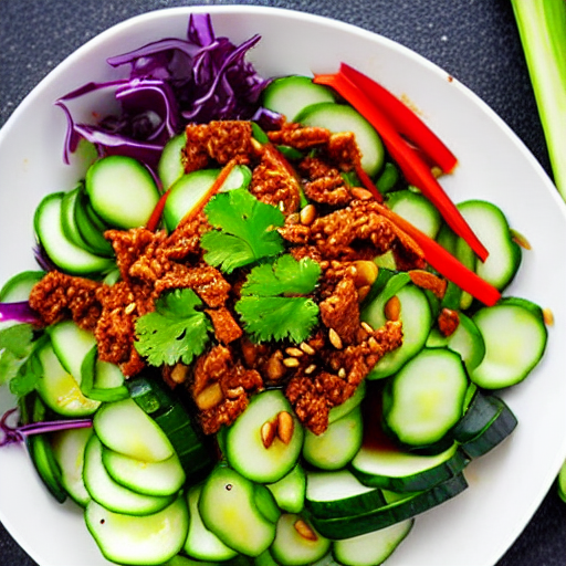 Korean Spicy Cucumber Salad