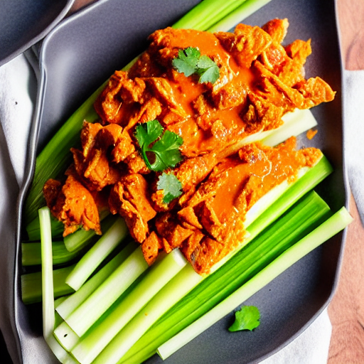 Keto Buffalo Chicken Celery
