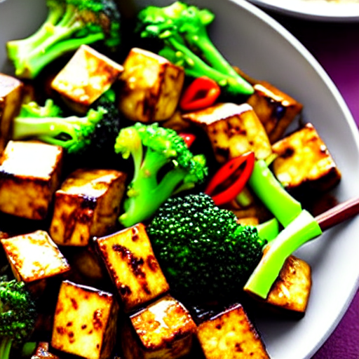 Stir-Fried Tofu with Broccoli