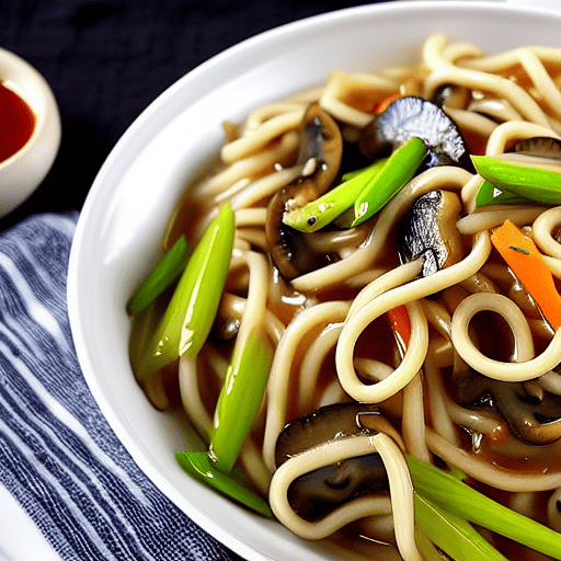 Udon with Mushrooms