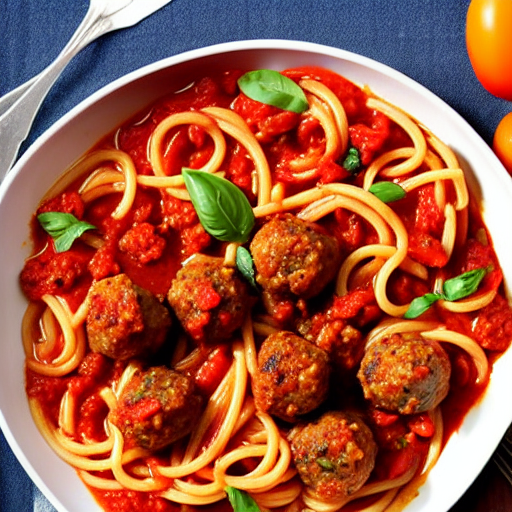 Espaguetis con Albóndigas