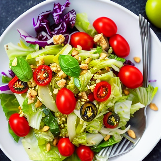 Cabbage Greek Salad