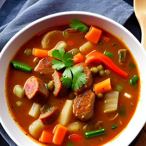 Halal Chicken and Sausage Gumbo