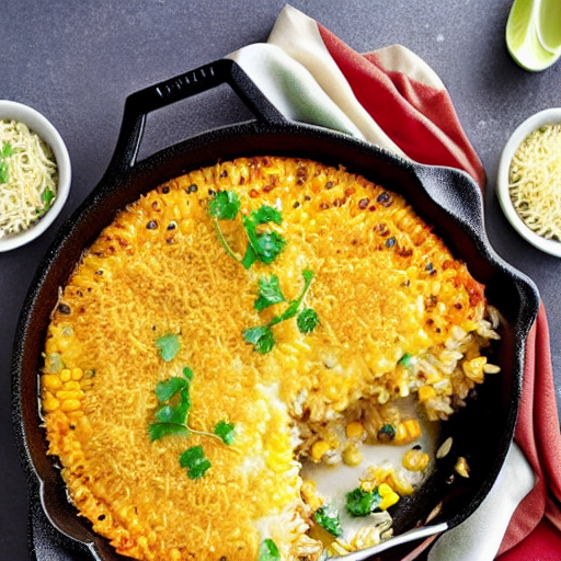 Cheesy Corn Baked Rice