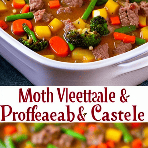 Beef and Vegetable Casserole Bake