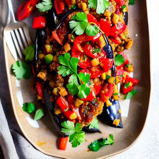 Keto Moroccan Eggplant Salad