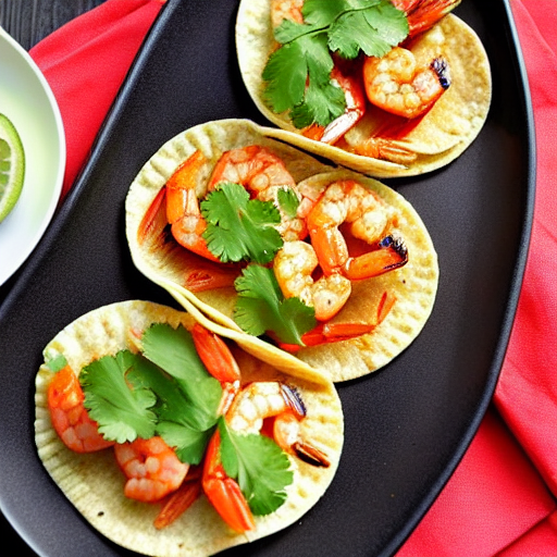 Baked Shrimp Tostadas