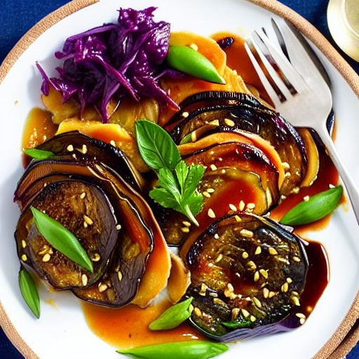Baked Eggplant with Miso