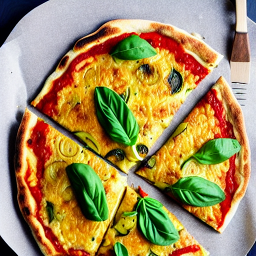 Zucchini Pancake Pizza