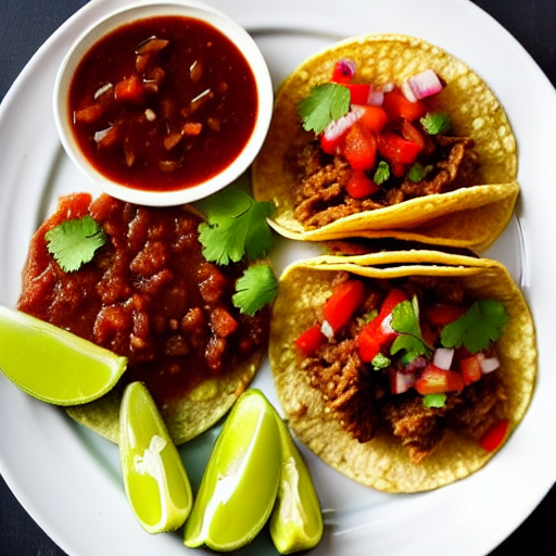 Tacos de Res en Salsa de Tamarindo y Piña