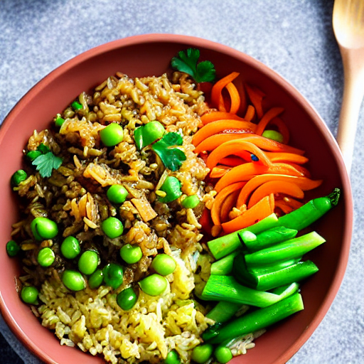 Savory Vegetable and Rice Bowl